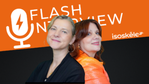 Manuela PACAUD, DG d'Isoskèle, dos à dos avec Emmanuelle Leneuf, FlashTweet